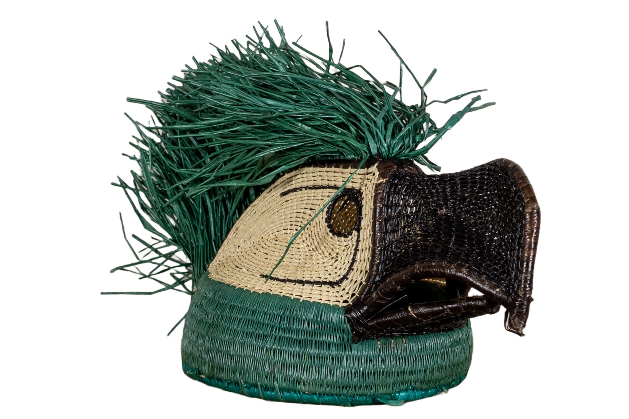 Green Head Parrot Mask