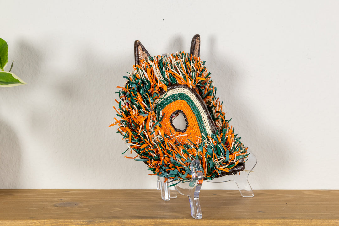 Orange-Eyed Bornean Owl Mask