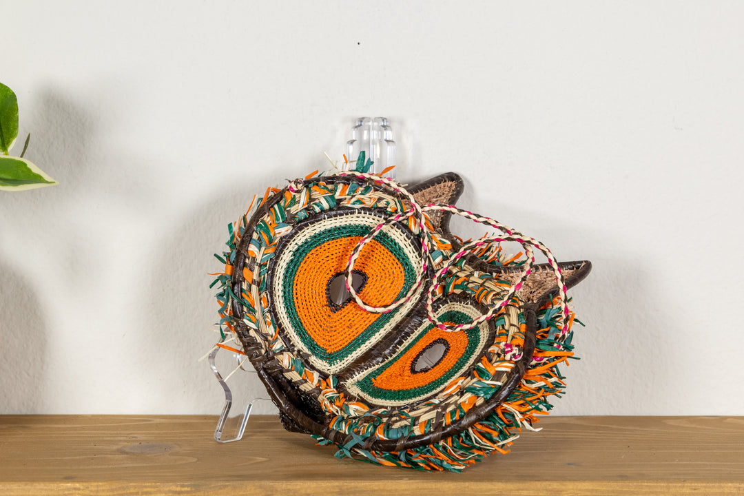 Orange-Eyed Bornean Owl Mask