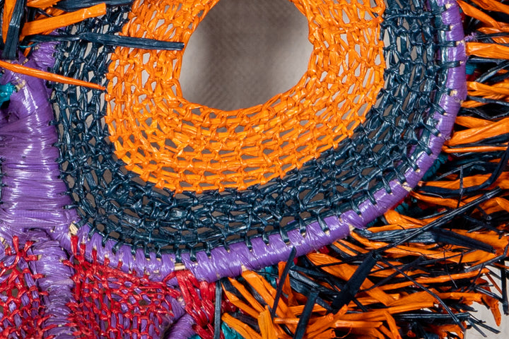 Orange Fiesta Owl Mask