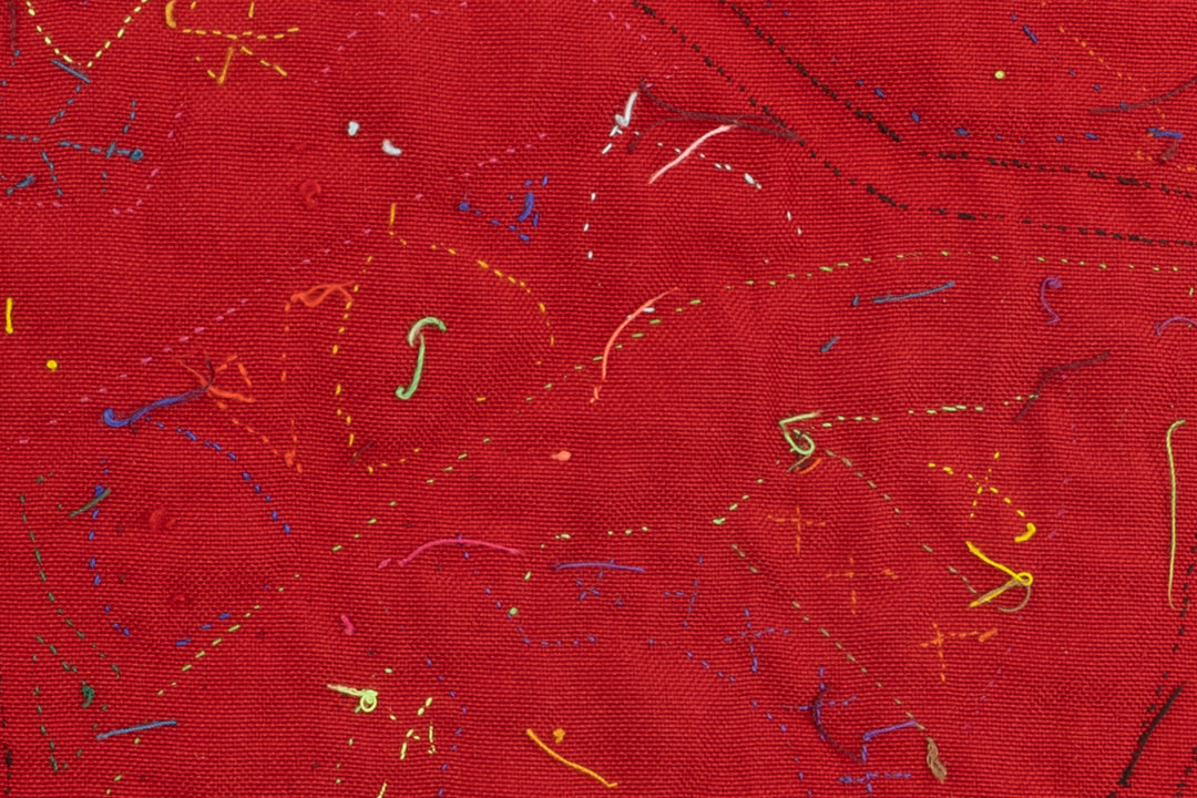 Kuna Indian Hand Stitch Christmas Bells Panama Mola Textile Art