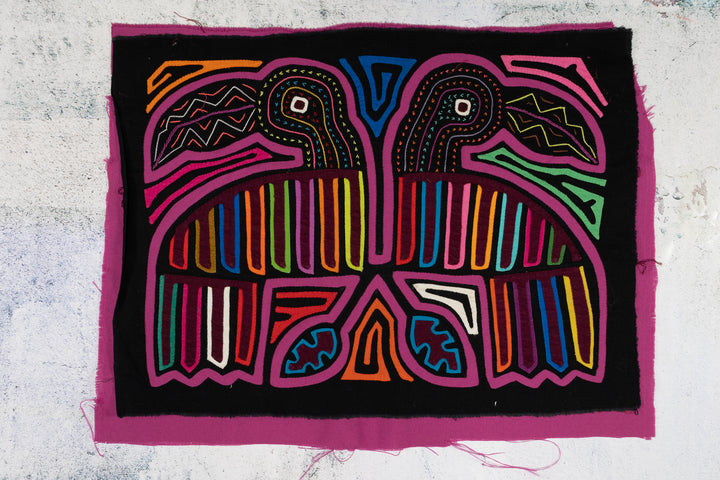 Black And Purple Tattoo Beak Toucan Mola