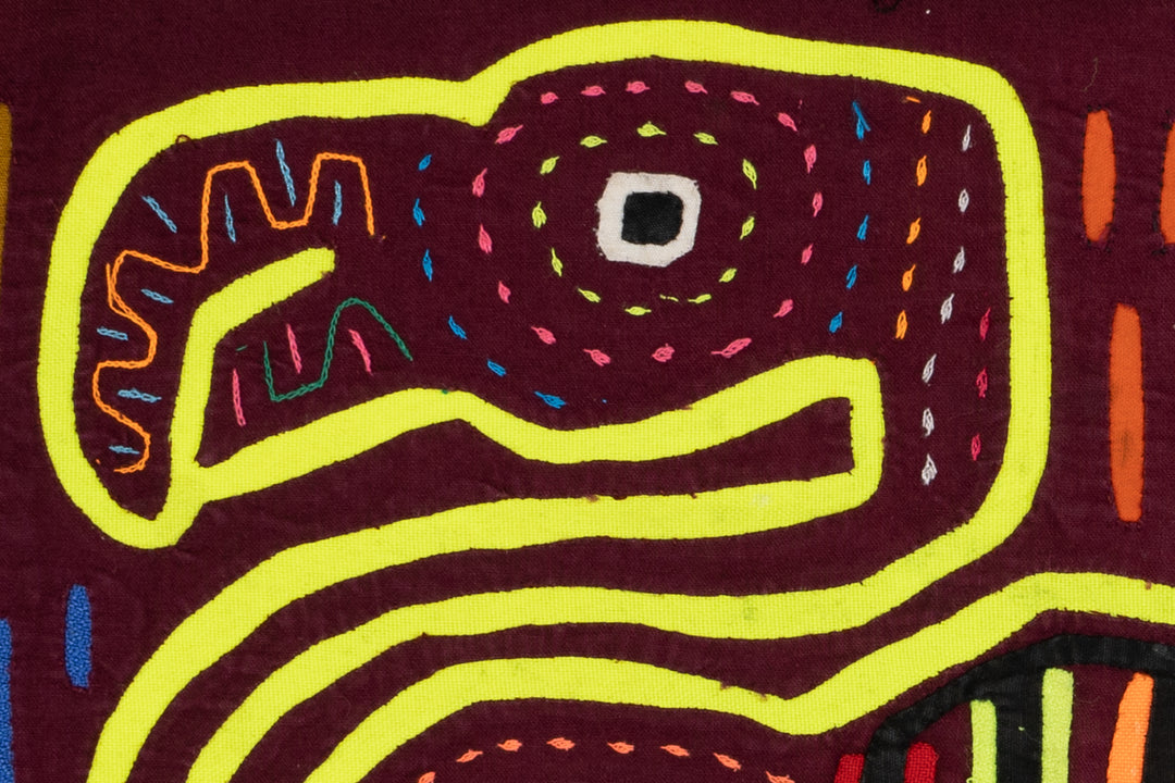 Vintage Burgundy and Chartreous Family Affair Mola