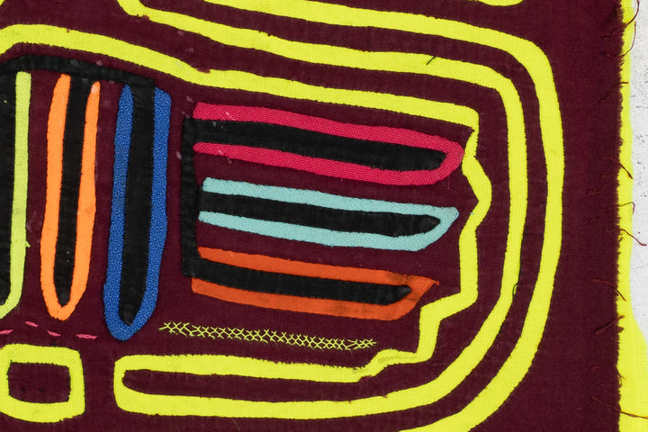 Vintage Burgundy and Chartreous Family Affair Mola