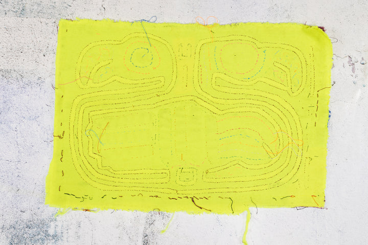 Vintage Burgundy and Chartreous Family Affair Mola