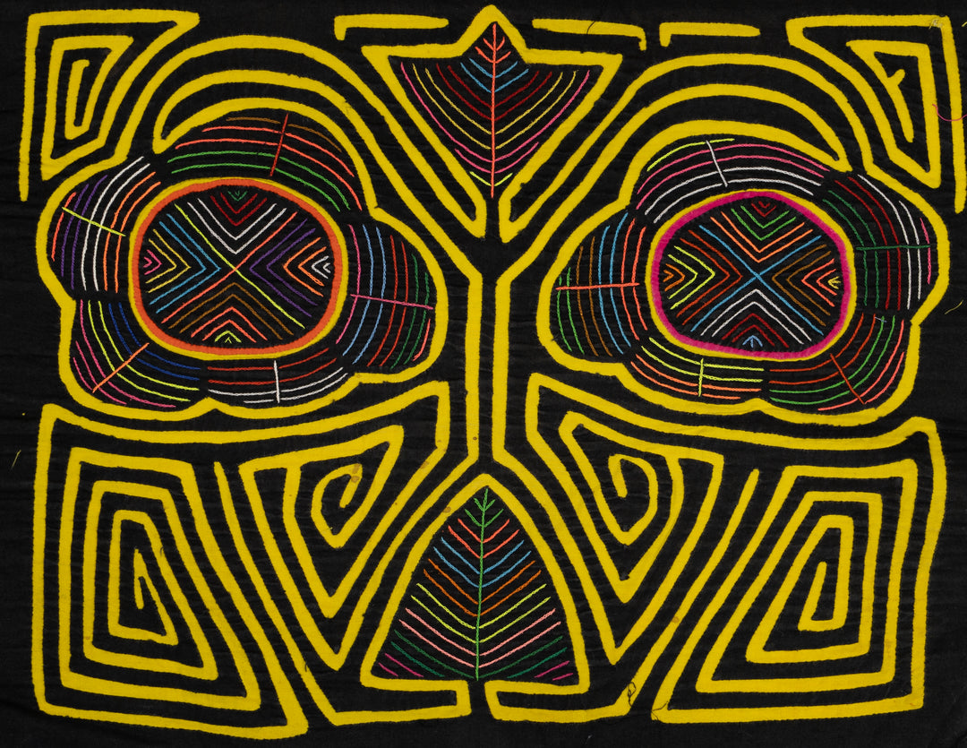 Black and Yellow Fancy Dan with Spinner Hands Mola