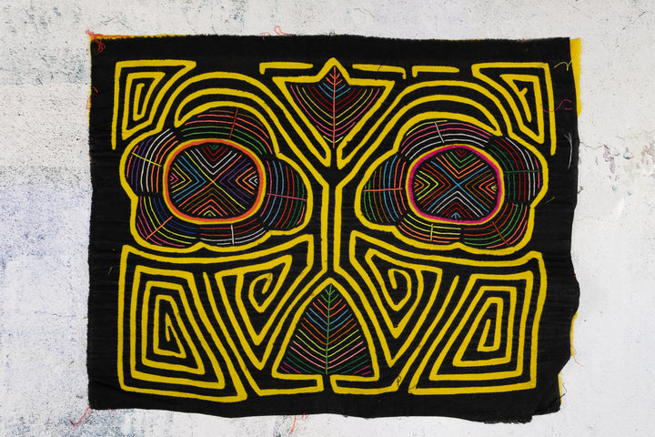 Black and Yellow Fancy Dan with Spinner Hands Mola