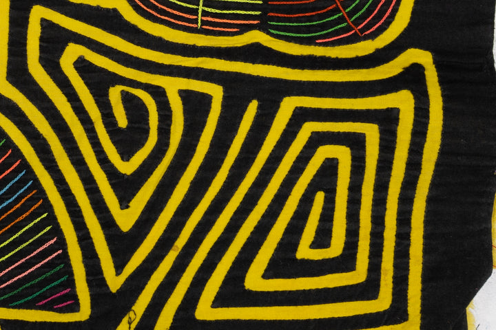 Black and Yellow Fancy Dan with Spinner Hands Mola