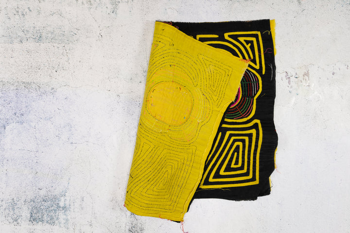 Black and Yellow Fancy Dan with Spinner Hands Mola