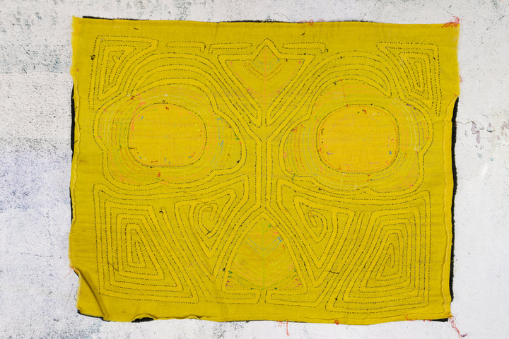 Black and Yellow Fancy Dan with Spinner Hands Mola