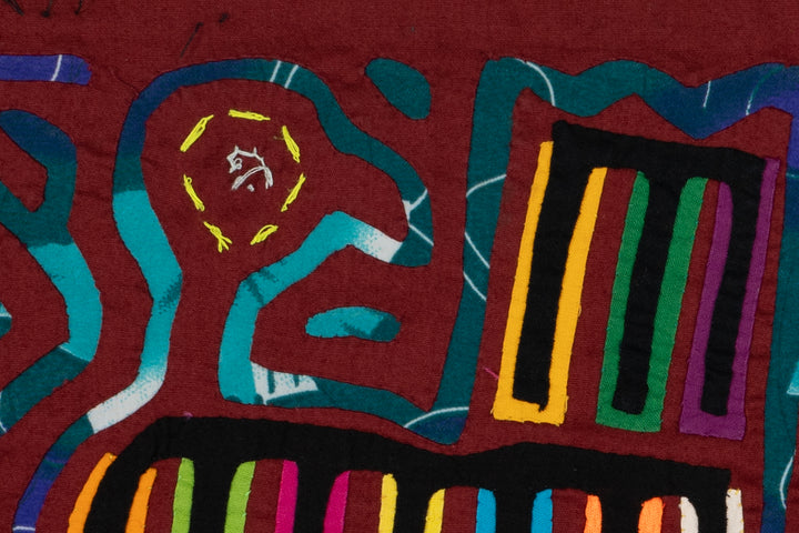 Vintage Rainbow Guinea fowl Bird Mola