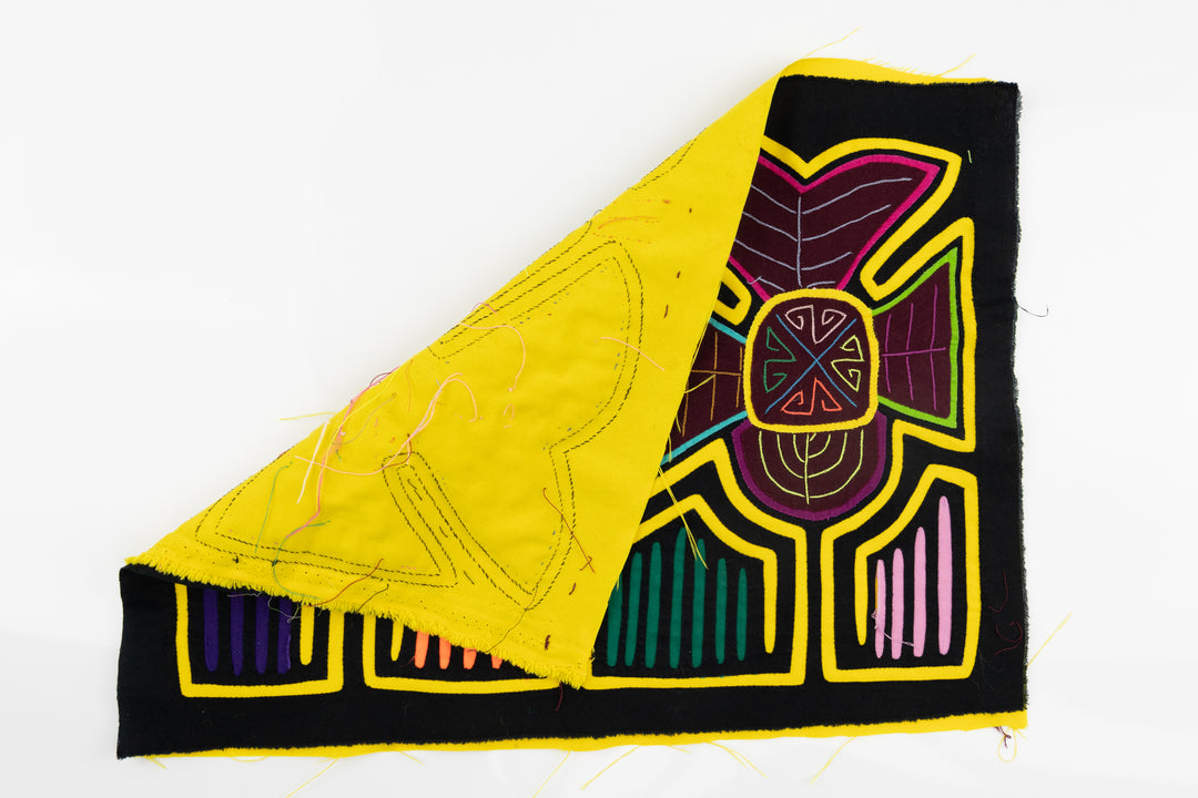 Handmade Four Leaf Clover Panama Mola