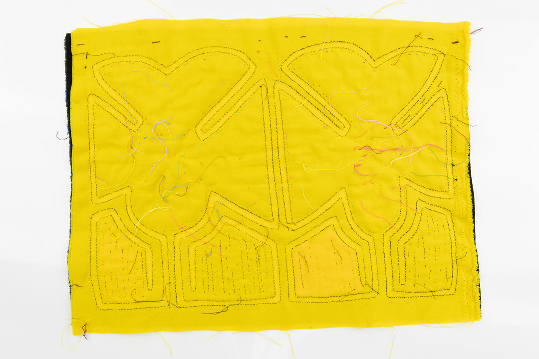 Handmade Four Leaf Clover Panama Mola