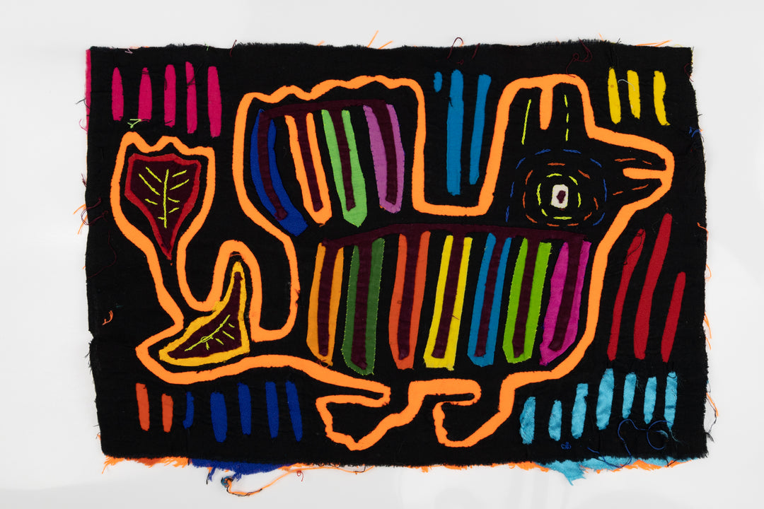 Handmade Puppy Dog Panama Mola