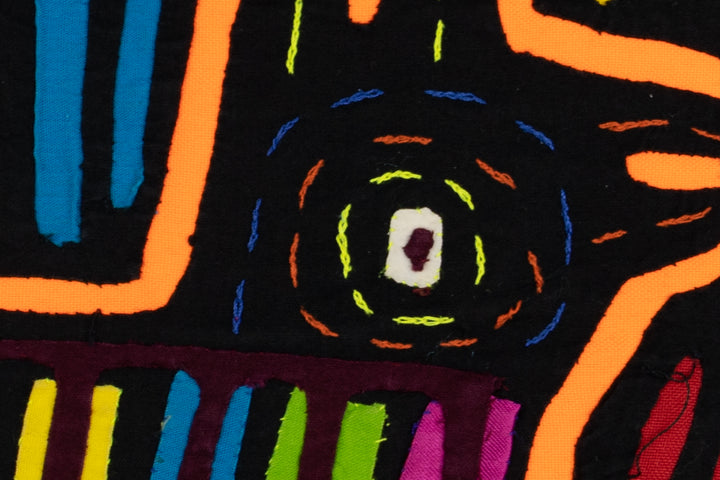 Handmade Puppy Dog Panama Mola