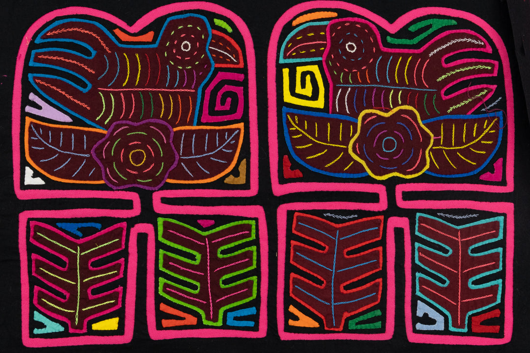 Handmade Bird Nest Panama Mola