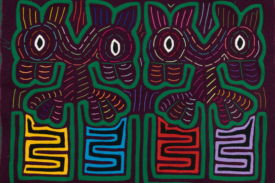 Handmade Bug Eye Prancer Panama Mola