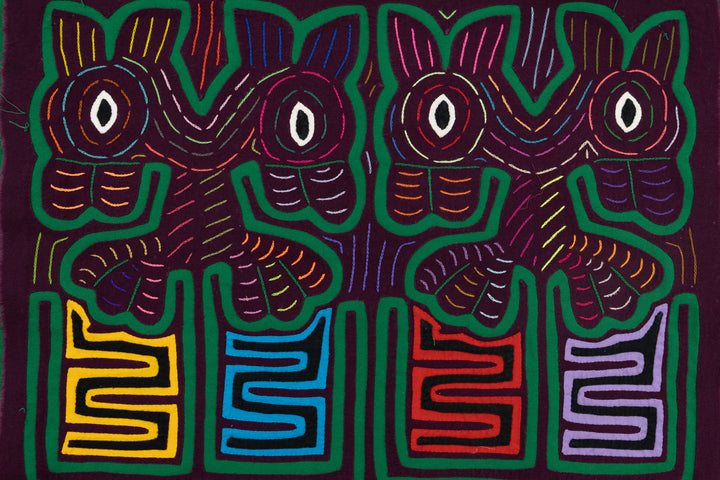 Handmade Bug Eye Prancer Panama Mola