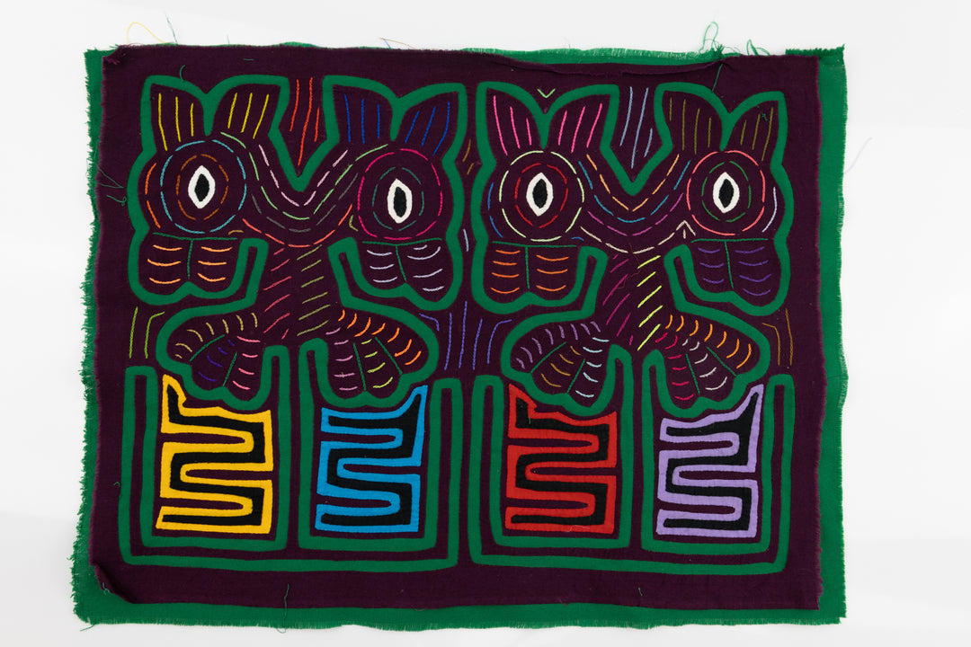 Handmade Bug Eye Prancer Panama Mola