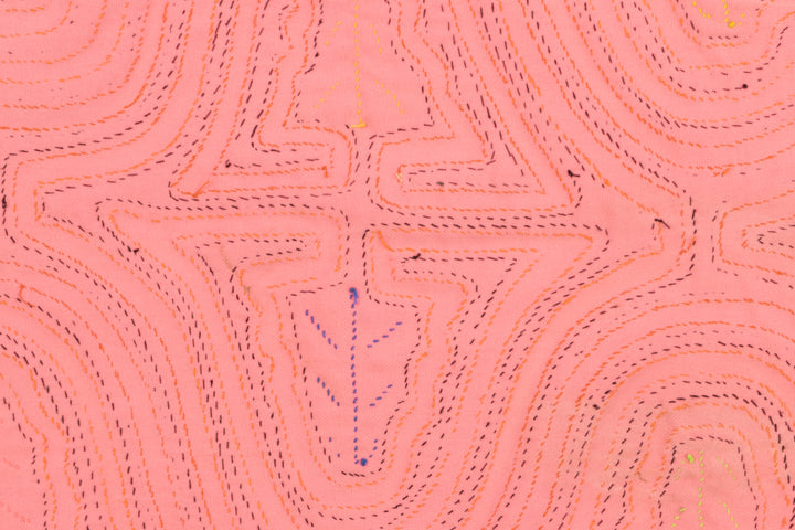 Pink Eight Leg Monster Panama Mola