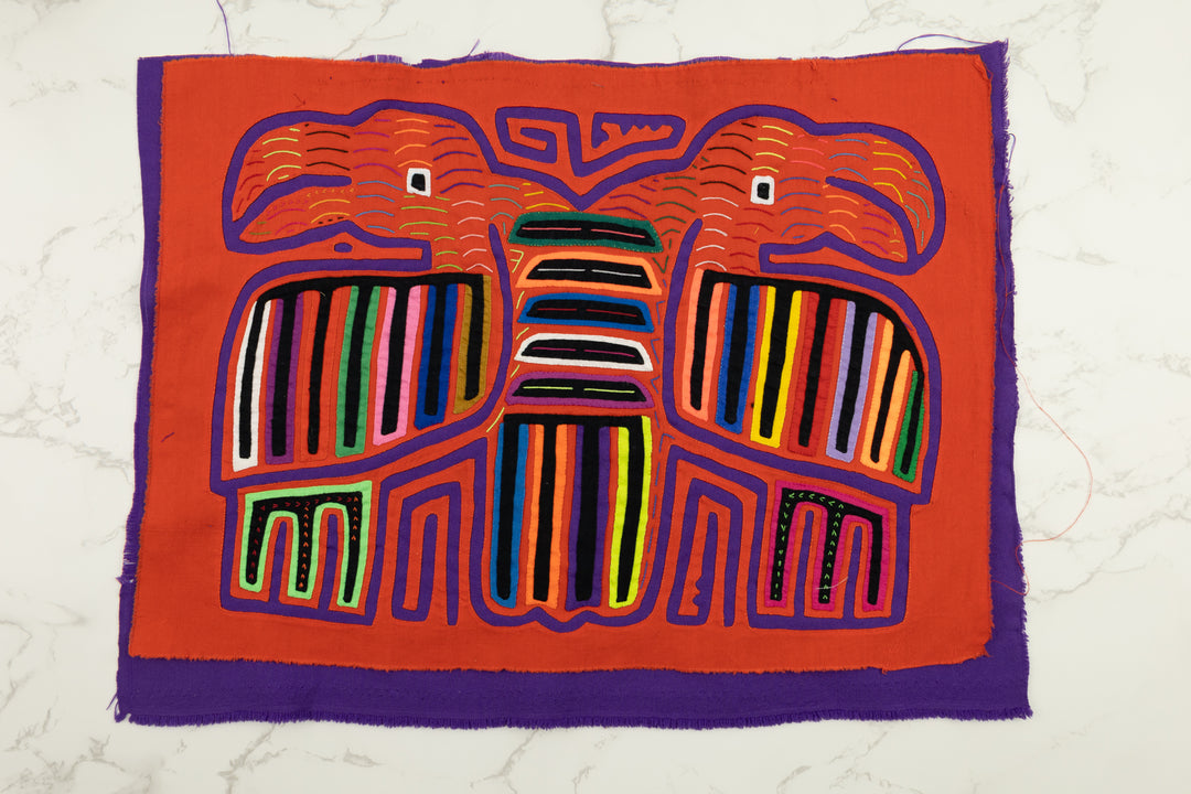 Two Toucan Parrot Bird Panama Mola