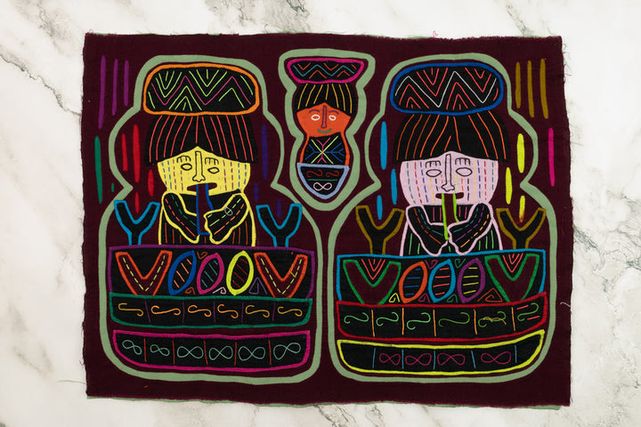 Flute Happy Ladies Panama Mola