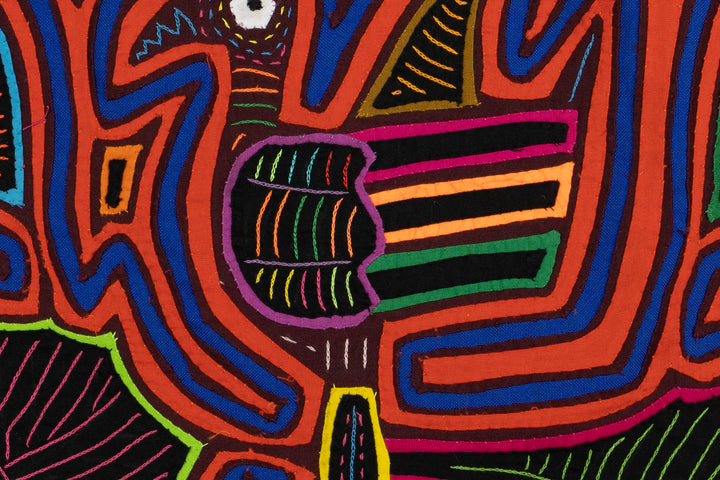 Orange Jungle Bird Panama Mola