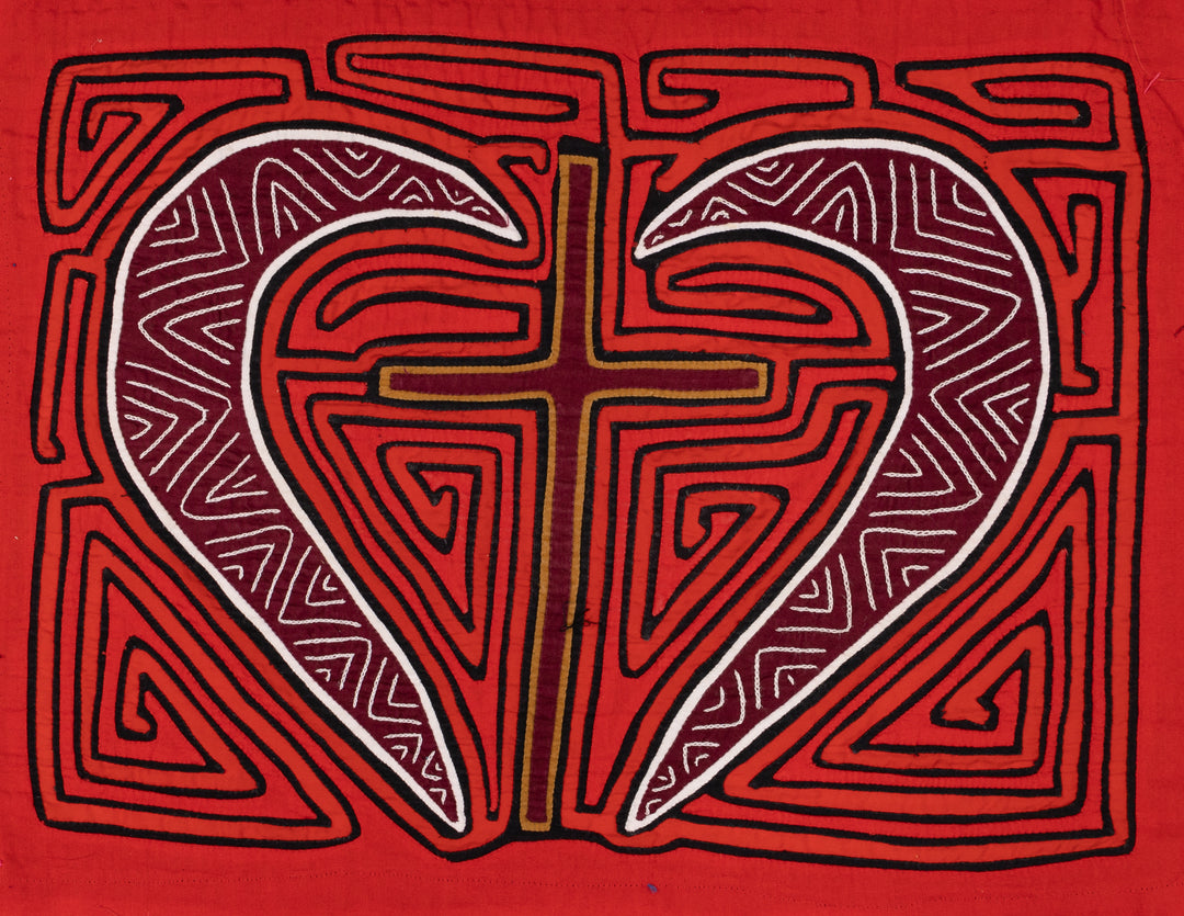 Blood Red Christian Cross Mola