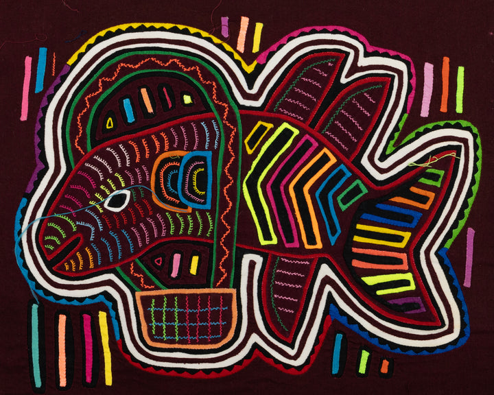 Dolphin Thru Hoop Panama Mola