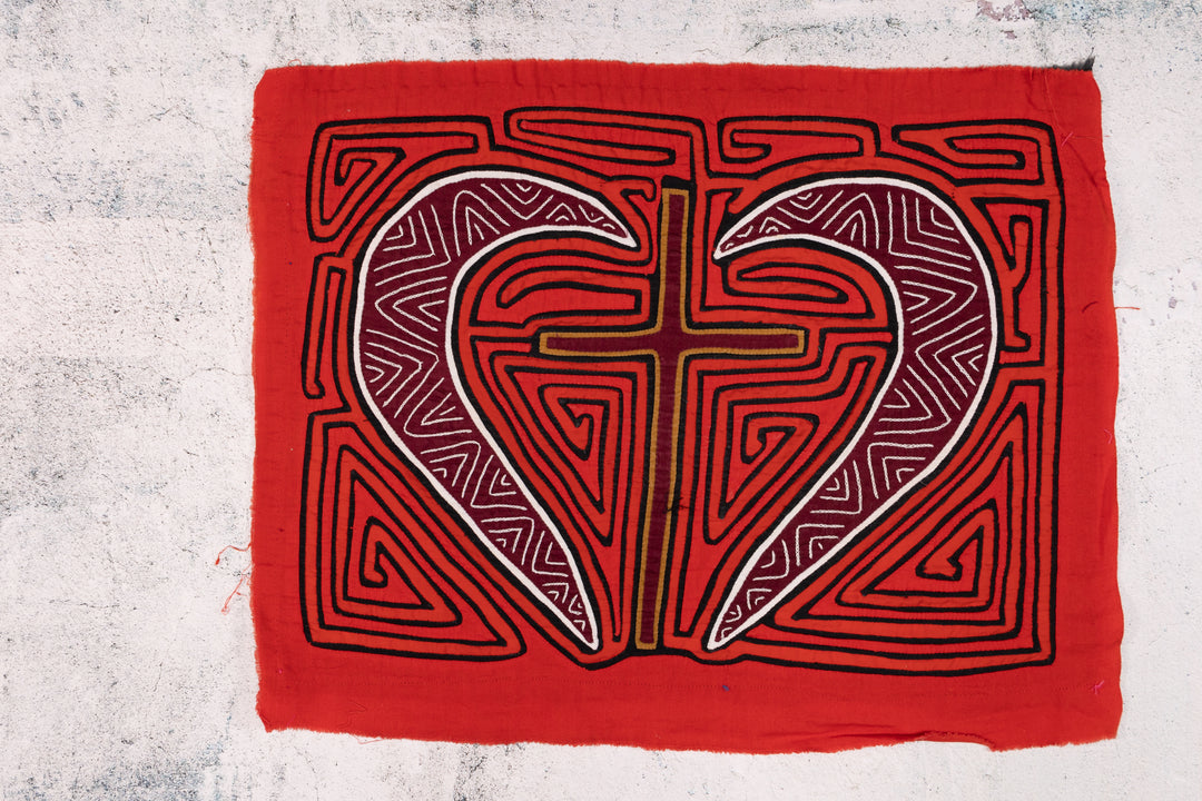 Blood Red Christian Cross Mola