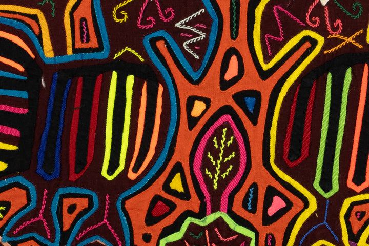 Orange Gossip Bird Panama Mola