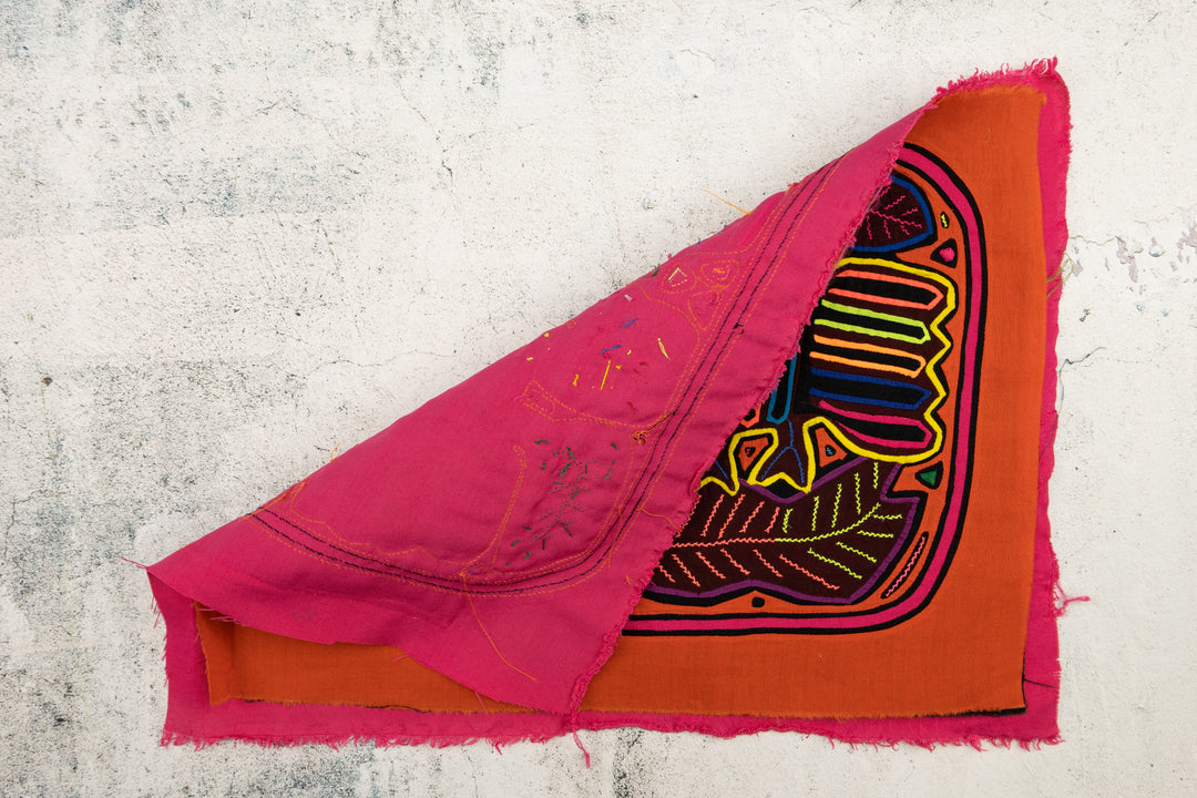 Orange Gossip Bird Panama Mola