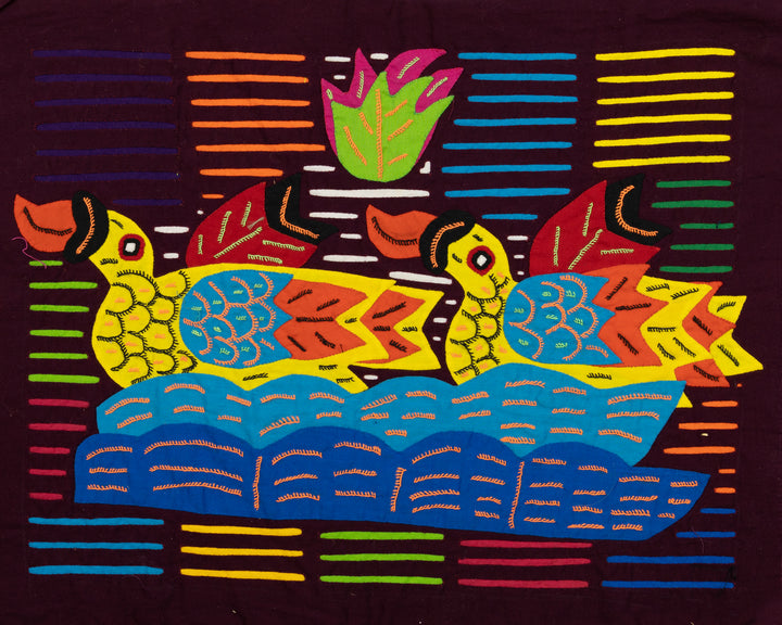 Blue Water Yellow Duck Panama Mola