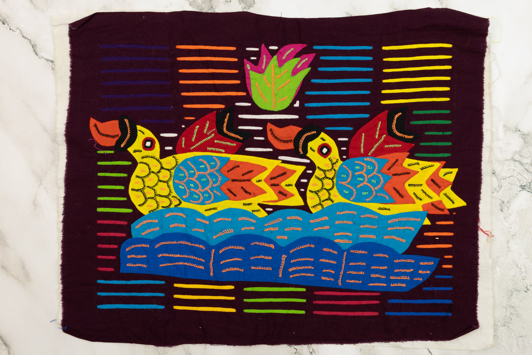 Blue Water Yellow Duck Panama Mola