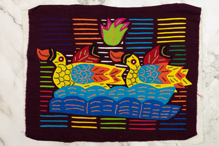 Blue Water Yellow Duck Panama Mola