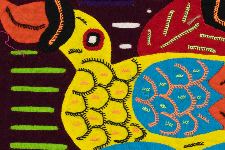 Blue Water Yellow Duck Panama Mola