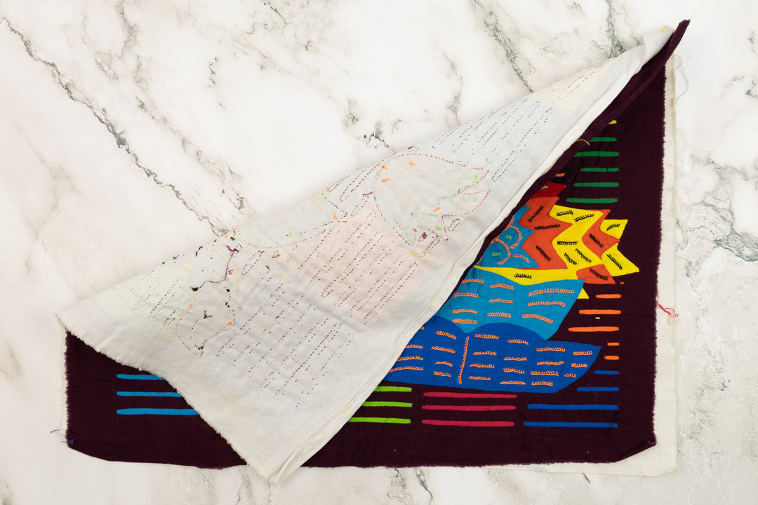 Blue Water Yellow Duck Panama Mola