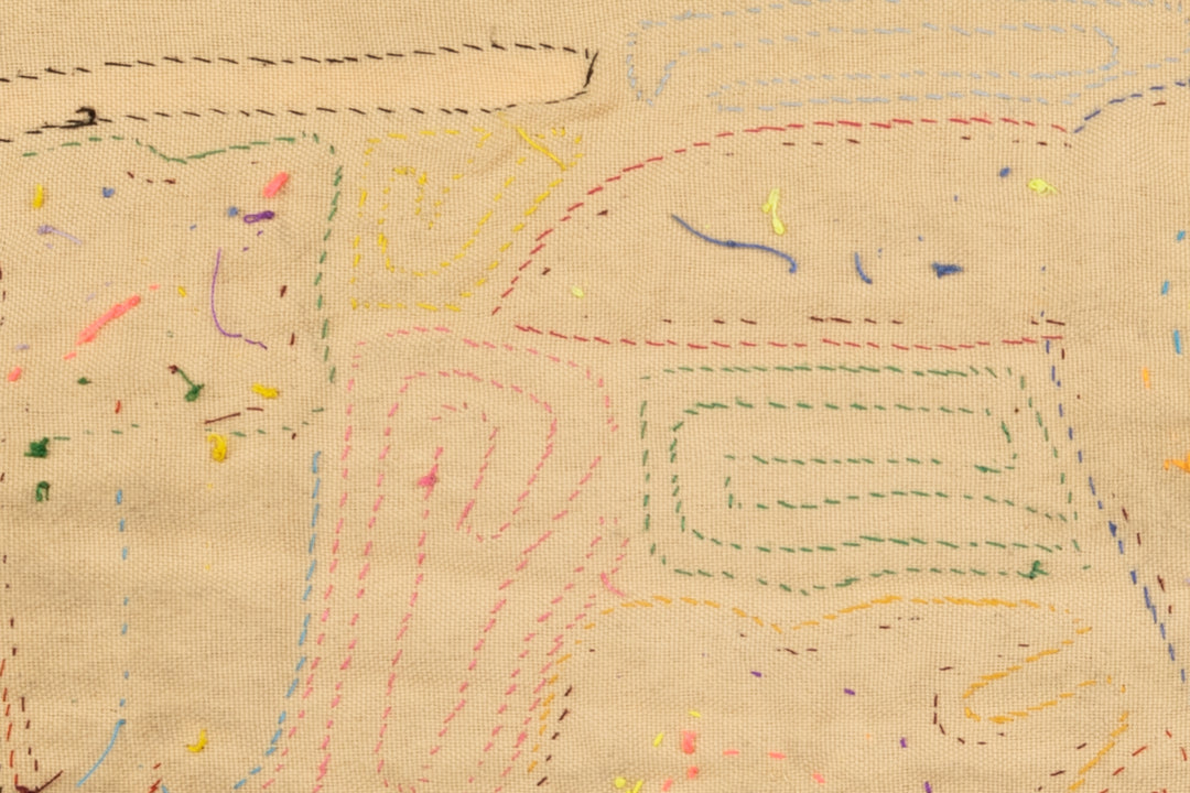 Momma Bird and Chick Panama Mola