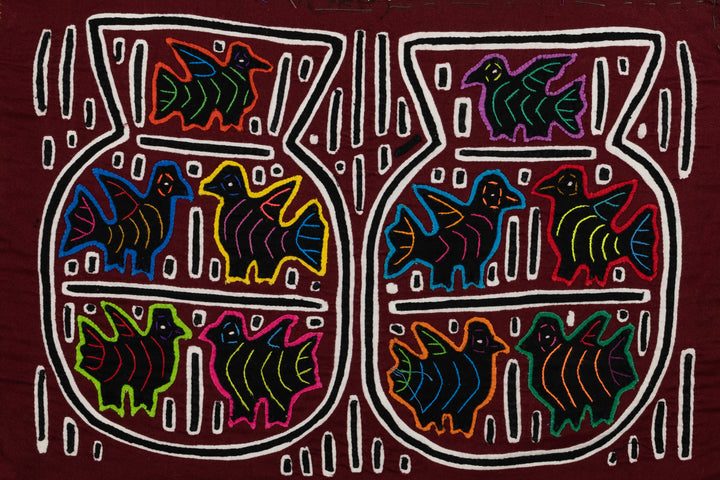 Bird in a Fish Bowl Panama Mola