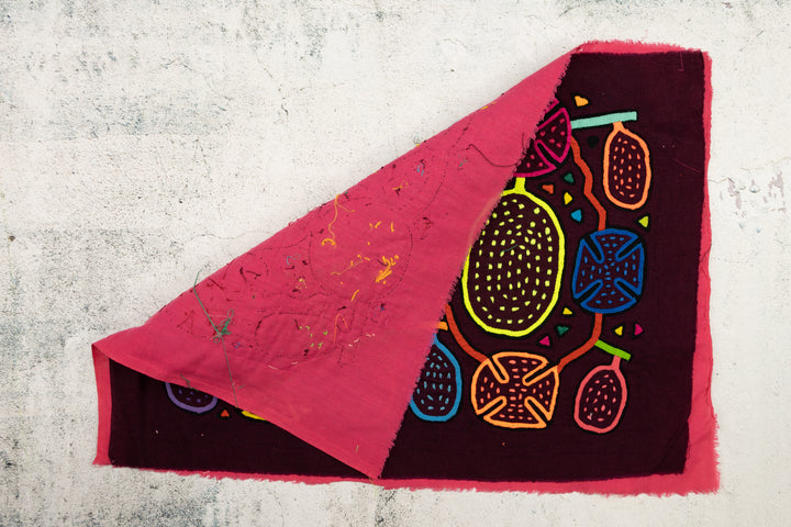 Snowflake and Grape Panama Mola