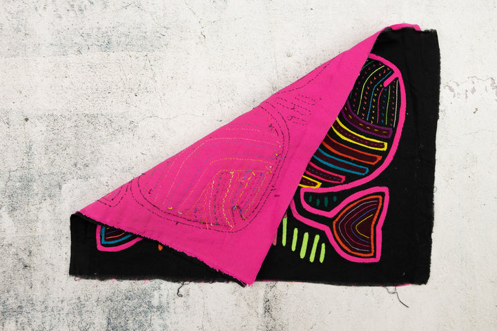 Pink Stingray Panama Mola