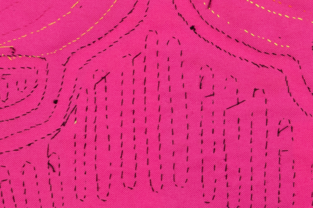 Pink Stingray Panama Mola