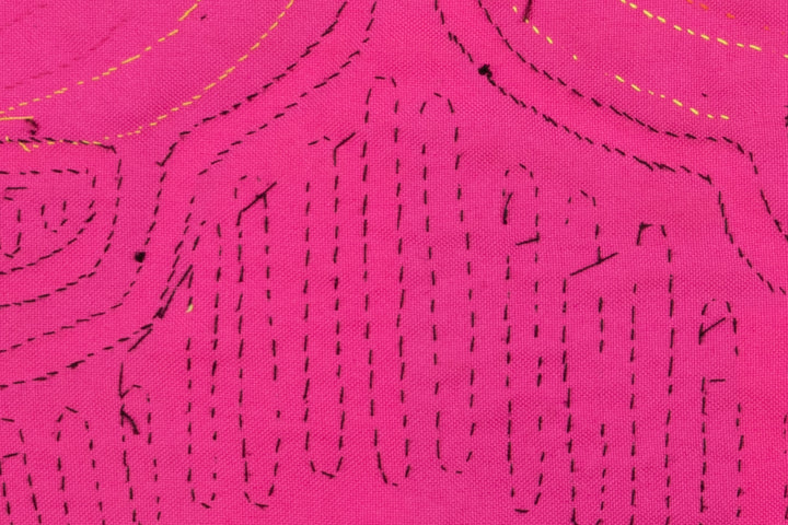 Pink Stingray Panama Mola