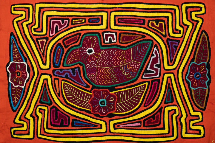 Orange Yellow Red Bird Nest Mola