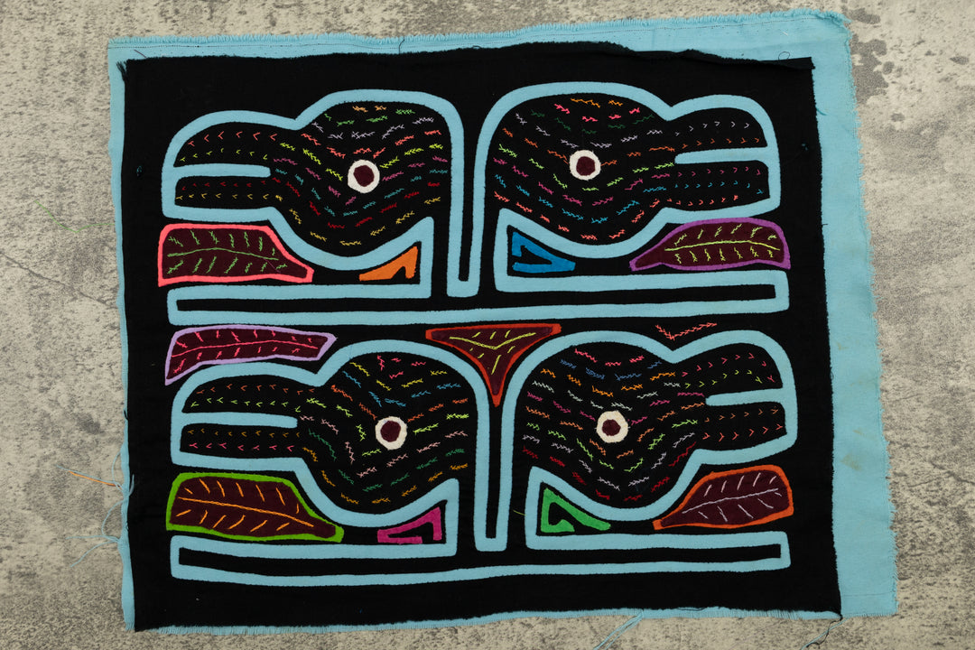 Handmade Bird Head Mola