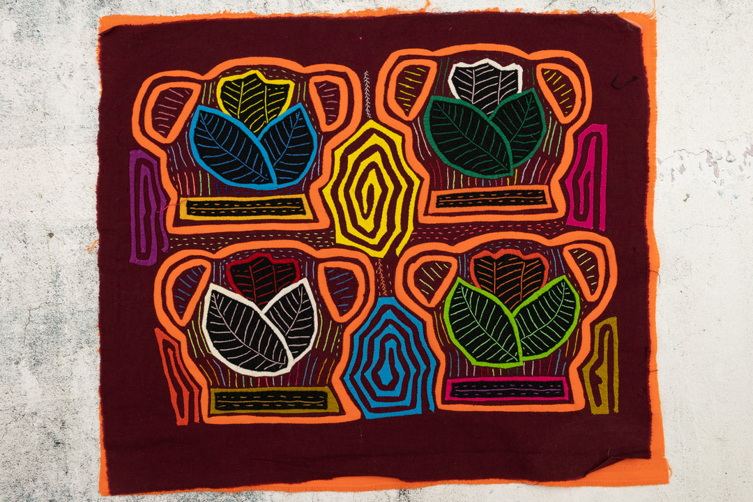 Oraange Flower Pot Mola