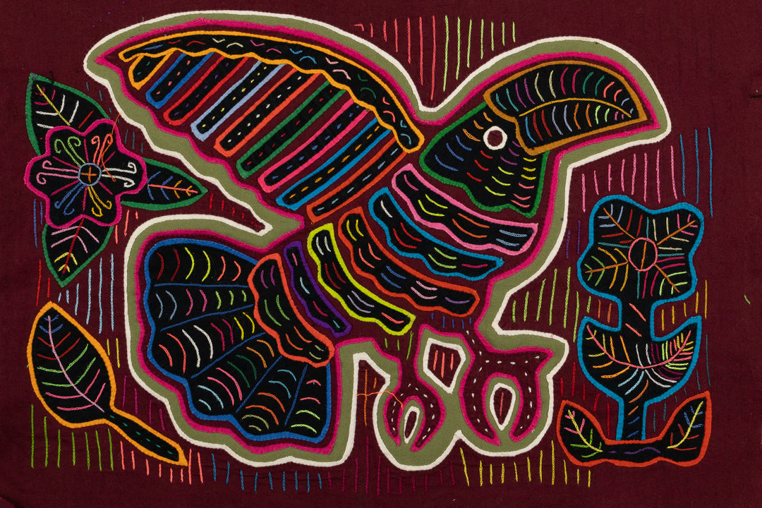 Toucan Parrot in Flight Panama Mola