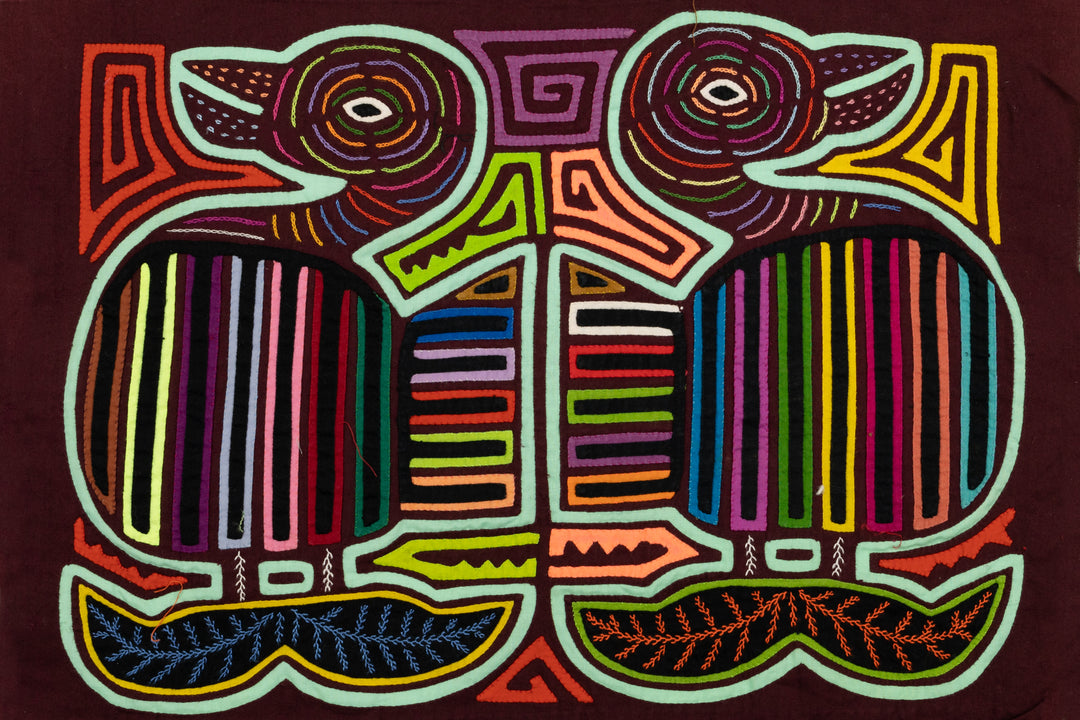 Fancy Feet Geese Panama Mola