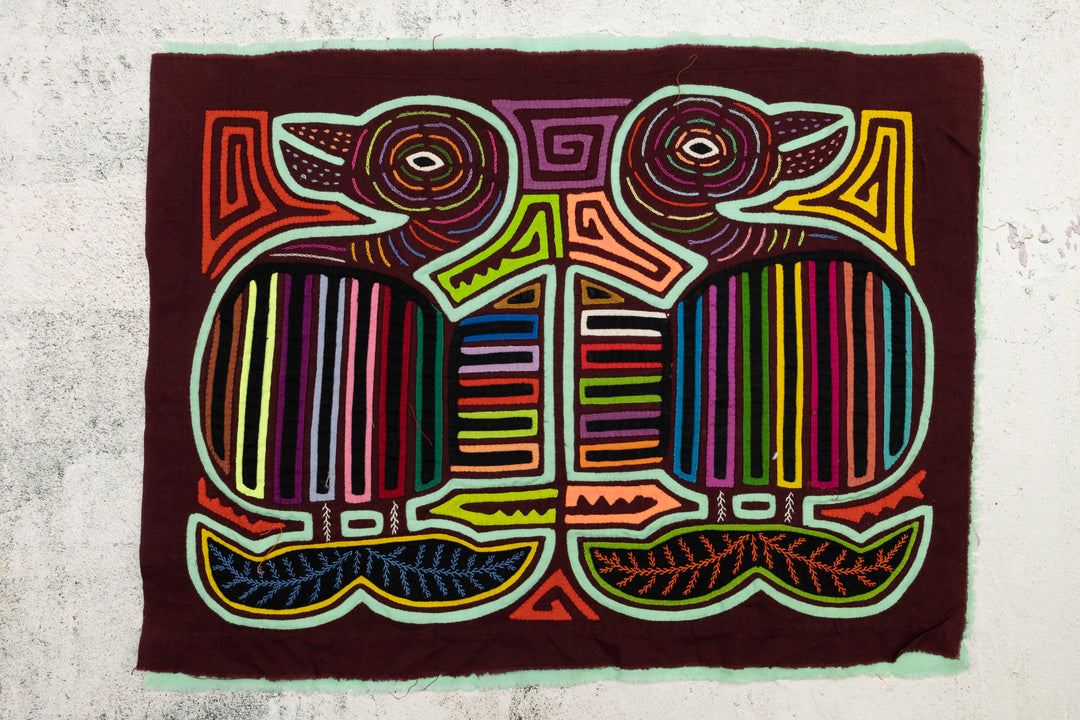 Fancy Feet Geese Panama Mola