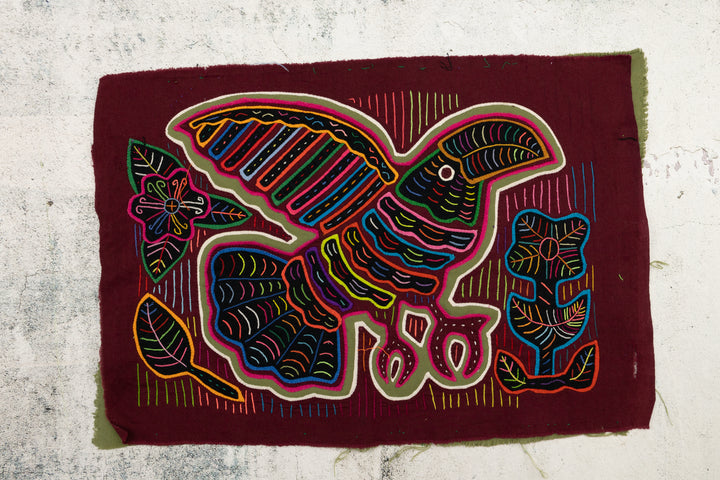 Toucan Parrot in Flight Panama Mola